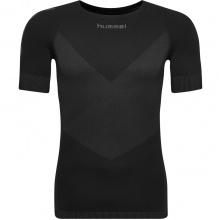 hummel Funktionsunterwäsche Kurzarmshirt Seamless Rundhals nahtlos schwarz Herren